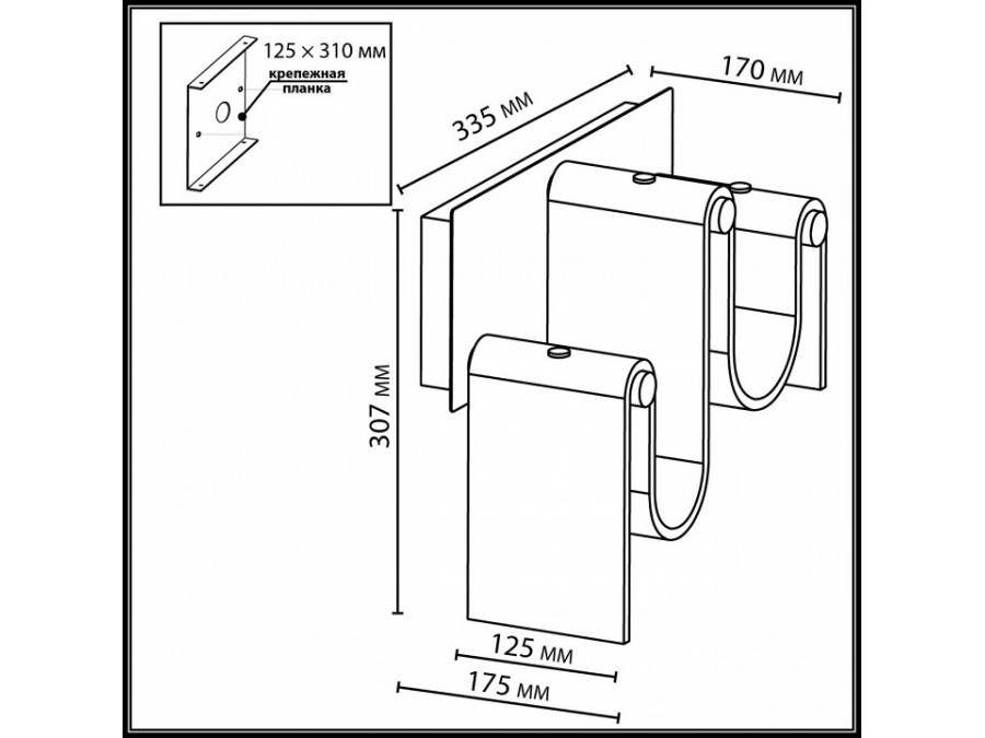 Накладной светильник Odeon Light Flow 5105/16WL