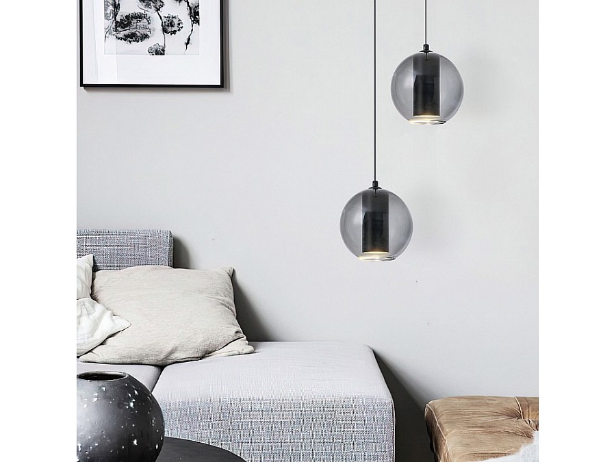 Подвесной светильник Eurosvet Cobble 50258/1 LED дымчатый