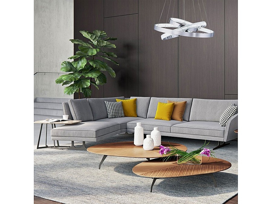 Подвесной светильник Eurosvet Posh 90176/3 хром 80W