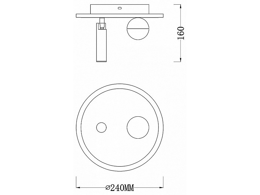 Накладной светильник Escada 20022LED 20022SMA/01LED SWH