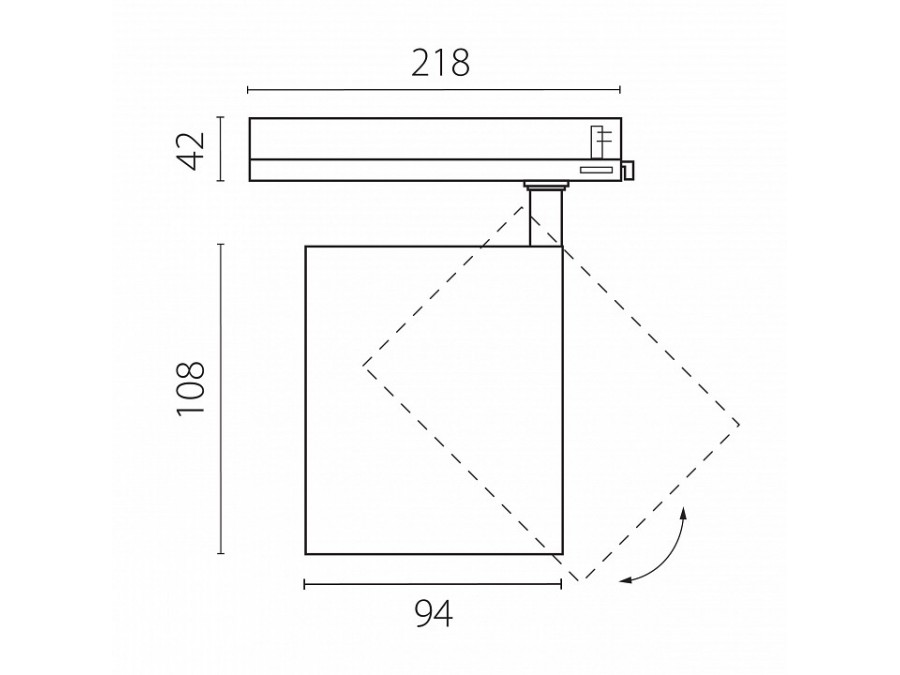 Светильник на штанге Lightstar Alta Base A5446TRIAC