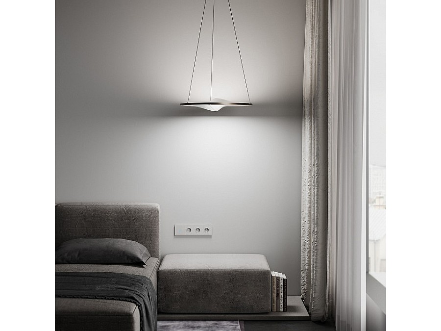 Подвесной светильник Eurosvet Occhio 40027/1 LED серый