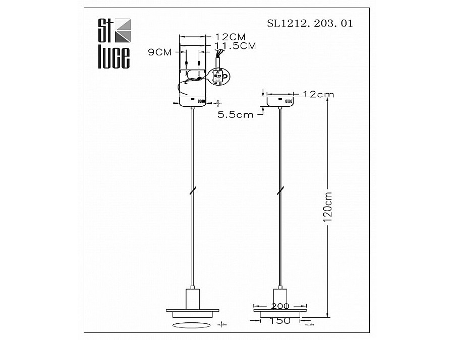 Подвесной светильник ST-Luce Oltarno SL1212.203.01