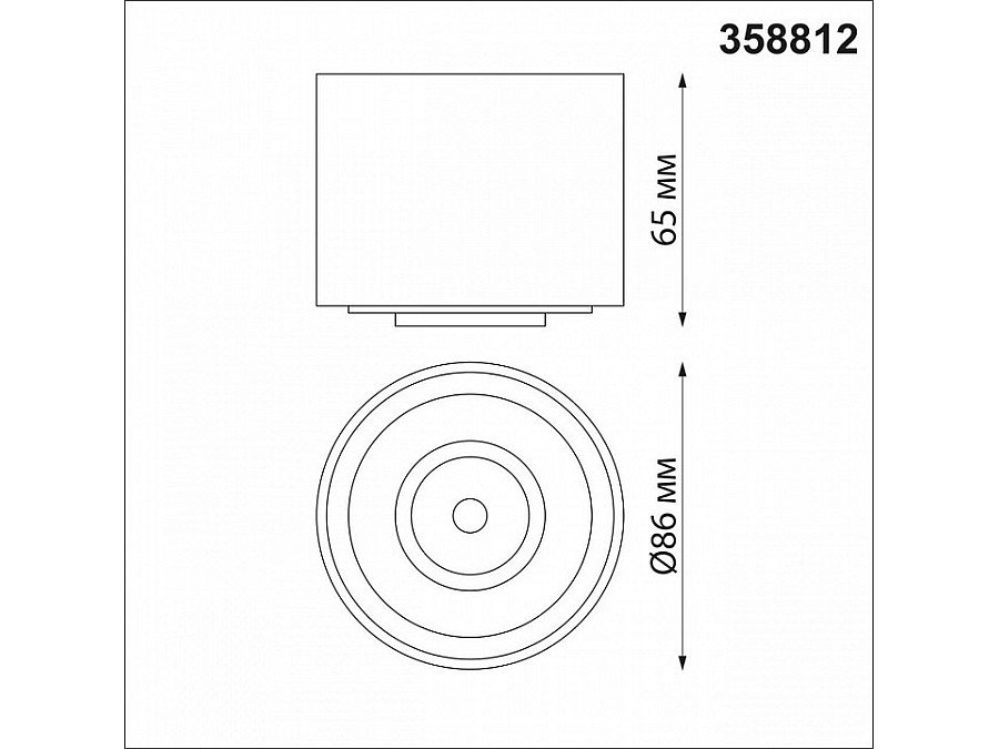 Накладной светильник Novotech Gesso 358812