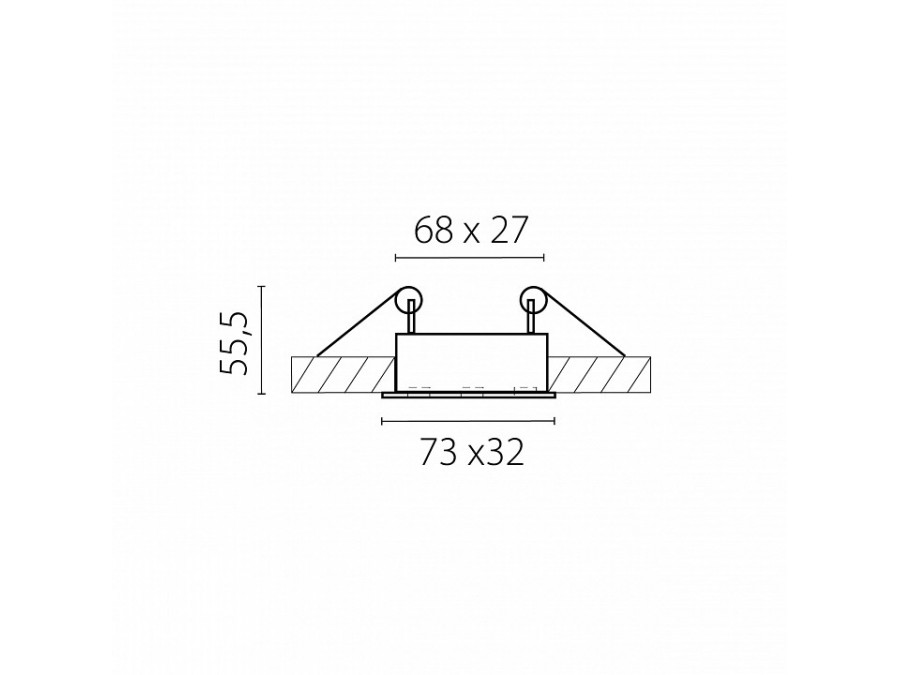 Встраиваемый светильник Lightstar Guarda 080146