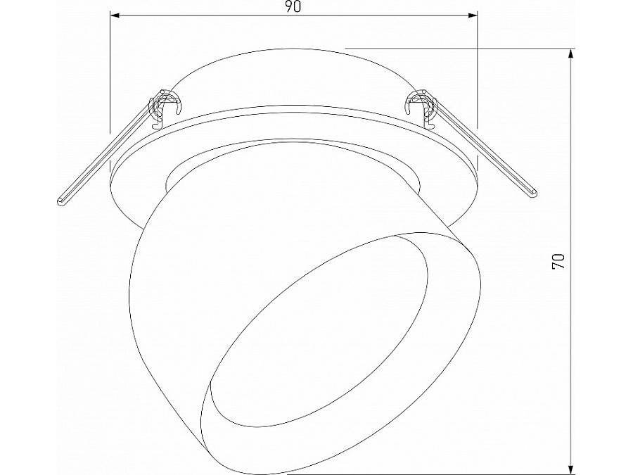 Встраиваемый светильник Elektrostandard Uno a065453