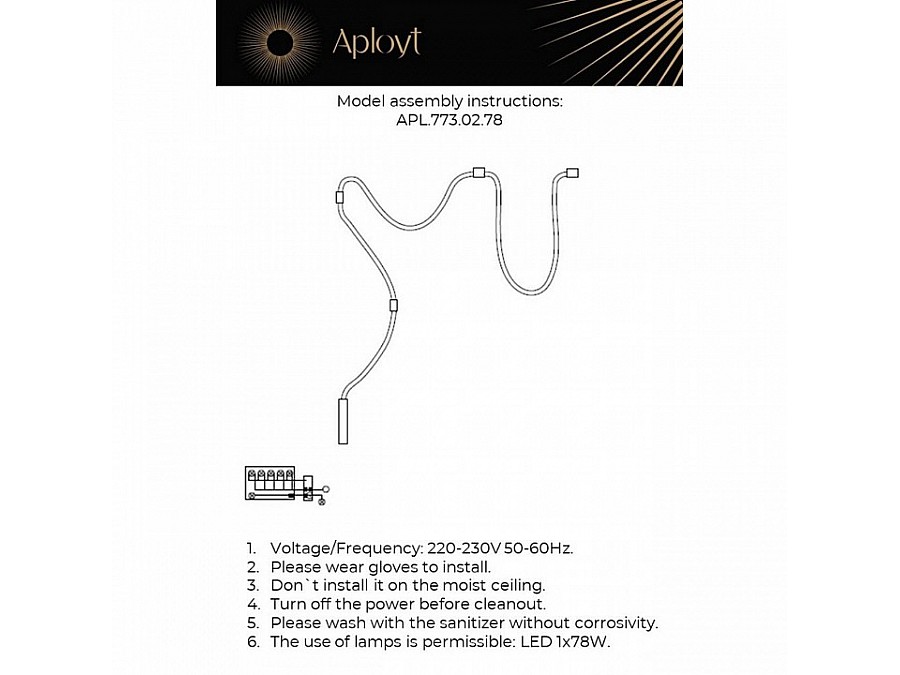 Накладной светильник Aployt Sindrillon APL.773.02.78
