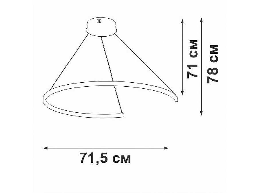 Подвесной светильник Vitaluce V2706 V2706-0/1S