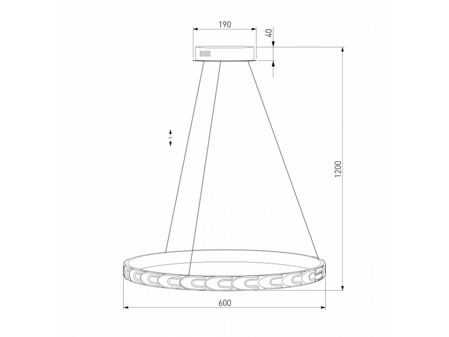 Подвесной светильник Eurosvet Chain 90164/1 сатин-никель 40W