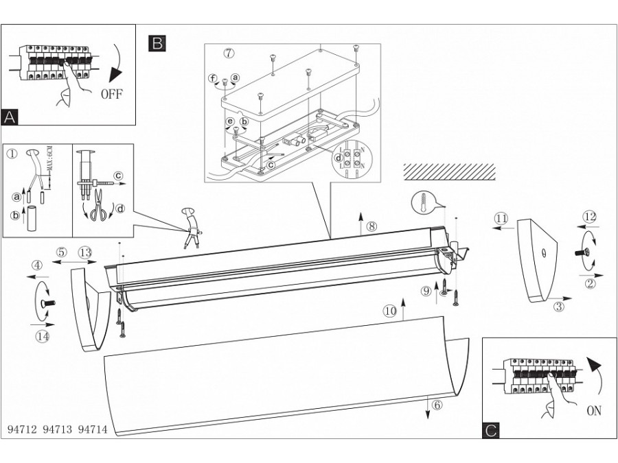Накладной светильник Eglo Gita 2 94714