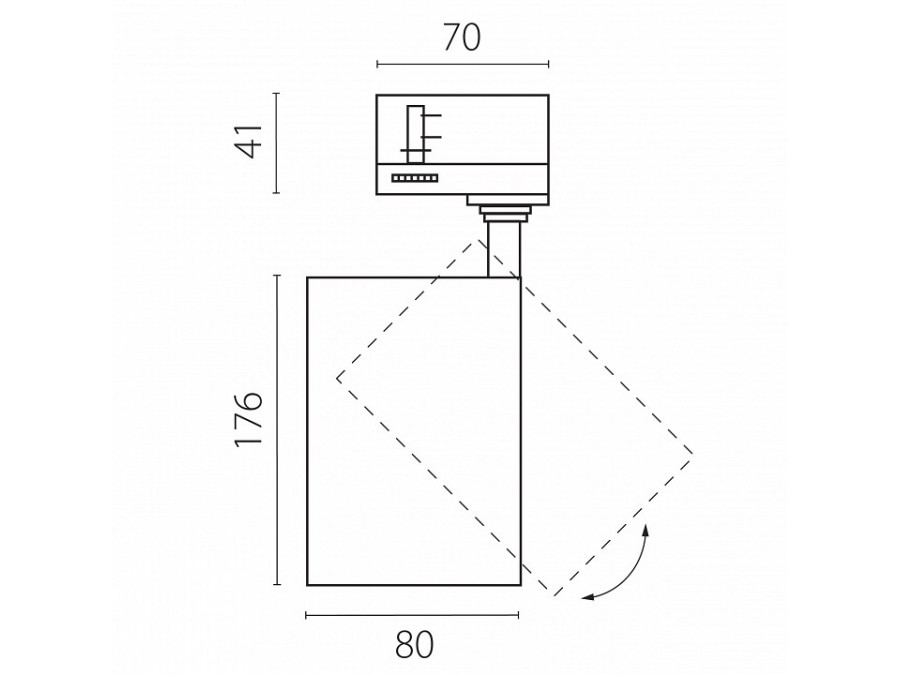 Светильник на штанге Lightstar Canno Pro C4306QT