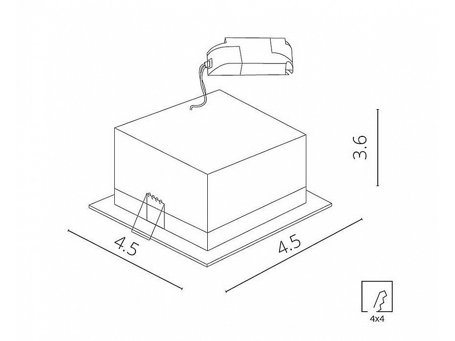 Встраиваемый светильник Arte Lamp Grill A3153PL-1BK