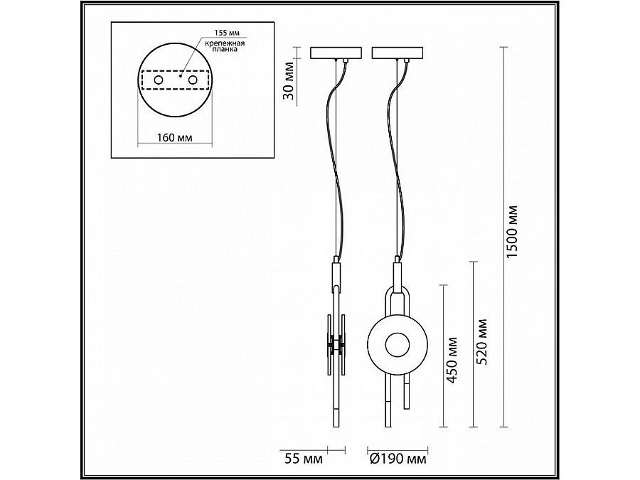 Подвесной светильник Odeon Light Magnet 5407/12L