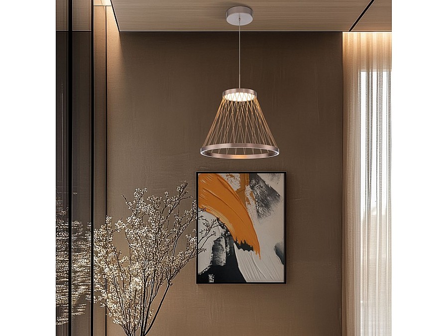 Подвесной светильник Eurosvet Cesta 40016/1 LED коричневый