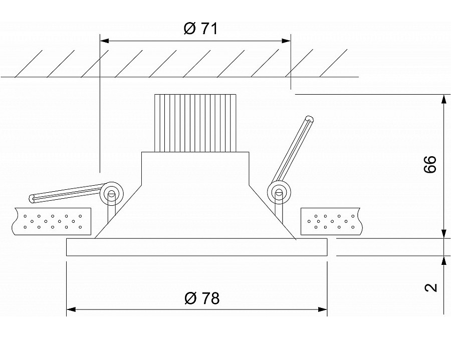 Встраиваемый светильник Elektrostandard Lin a063925
