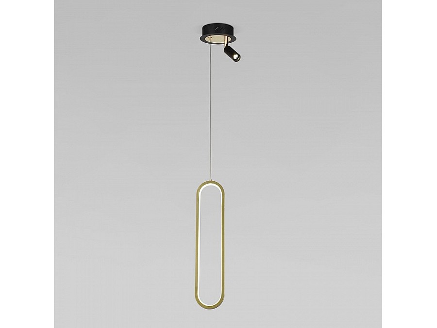 Подвесной светильник Eurosvet Spire 90269/1 черный/золото