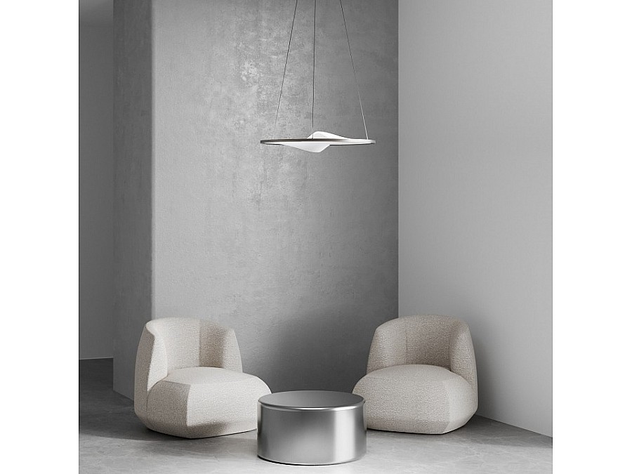 Подвесной светильник Eurosvet Occhio 40027/1 LED серый