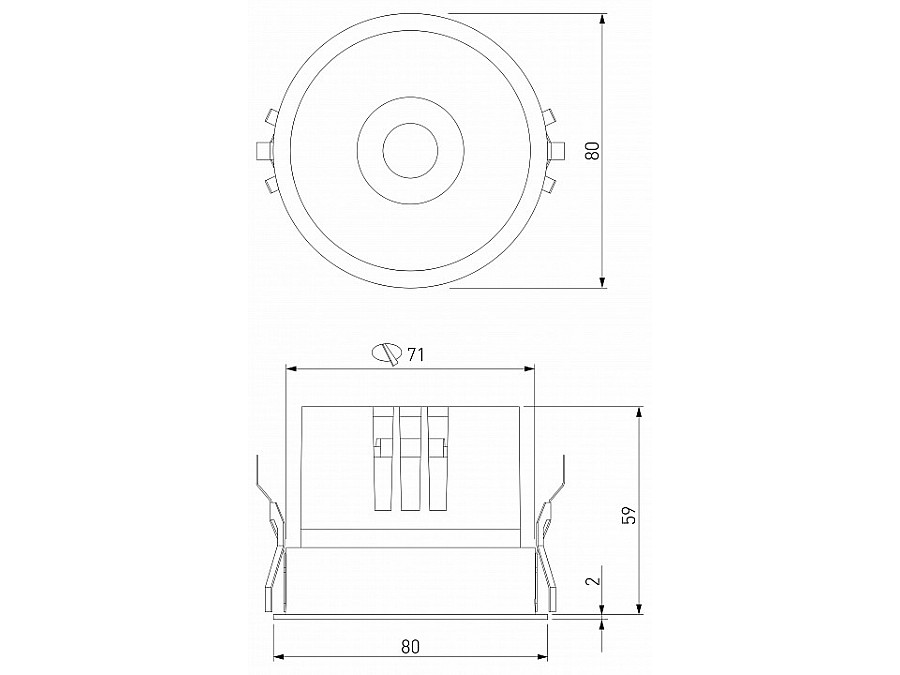 Встраиваемый светильник Elektrostandard Forte a069411