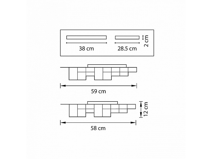 Накладной светильник Lightstar Favo LED 750122