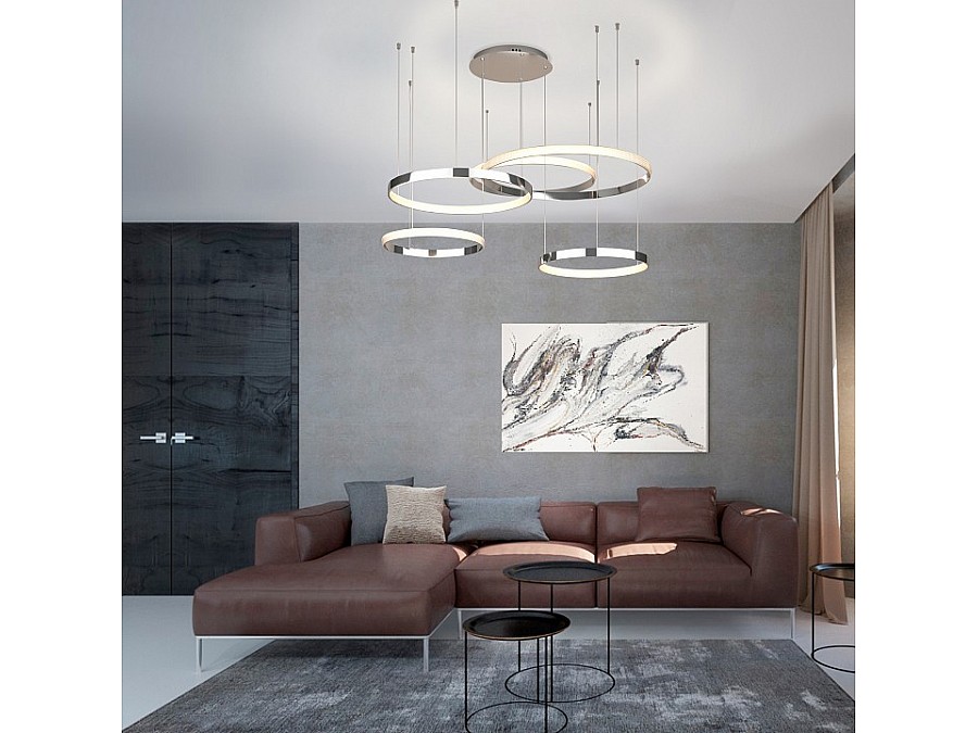 Подвесной светильник Eurosvet Posh 90175/5 хром 160W