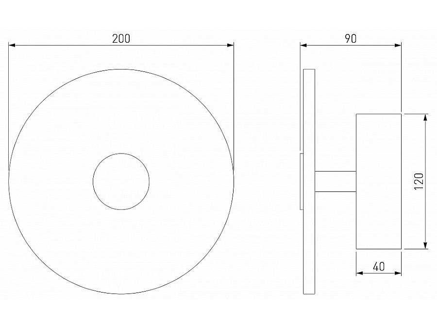 Накладной светильник Eurosvet Thasos 40340 LED латунь