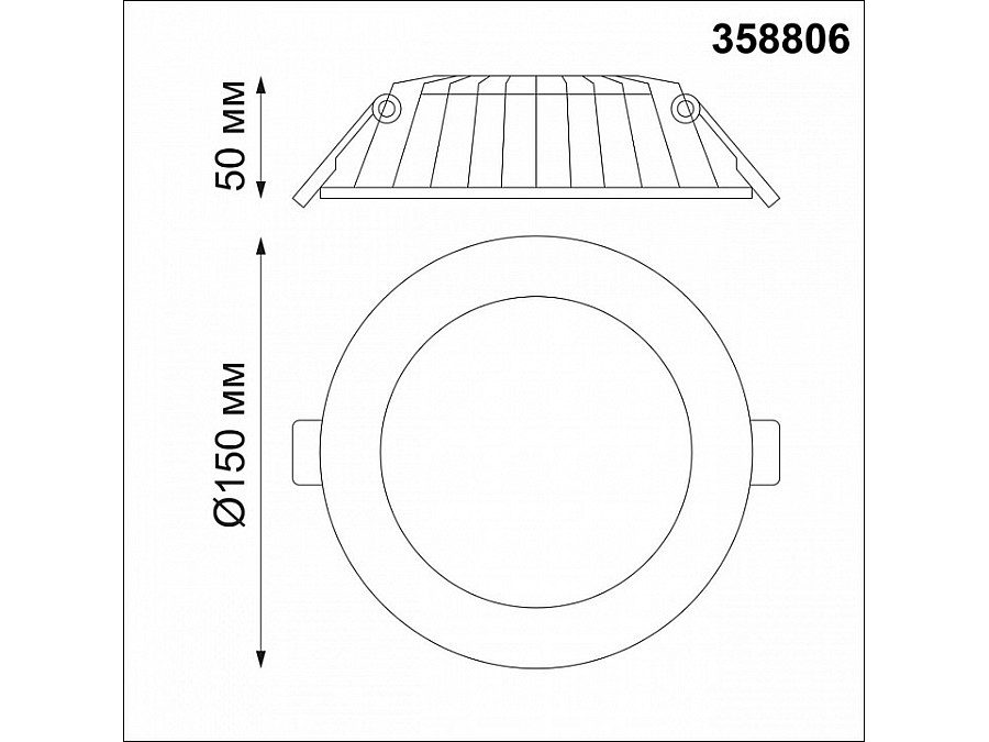 Встраиваемый светильник Novotech Gesso 358806