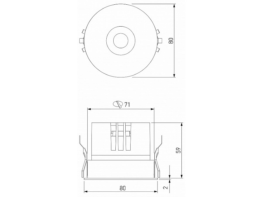 Встраиваемый светильник Elektrostandard Bliss a069408