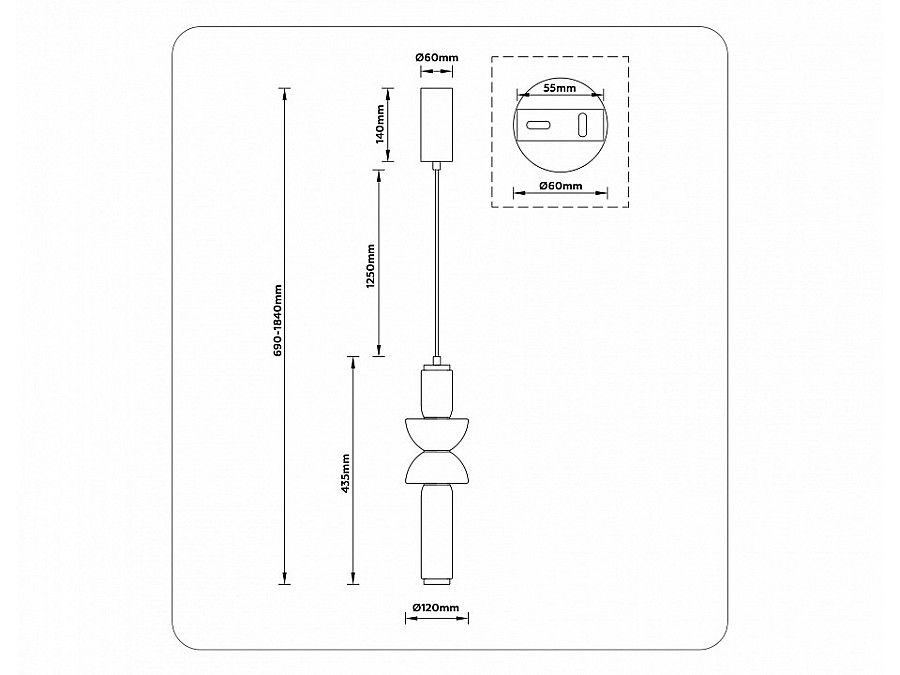 Подвесной светильник Ambrella Light LH LH11021