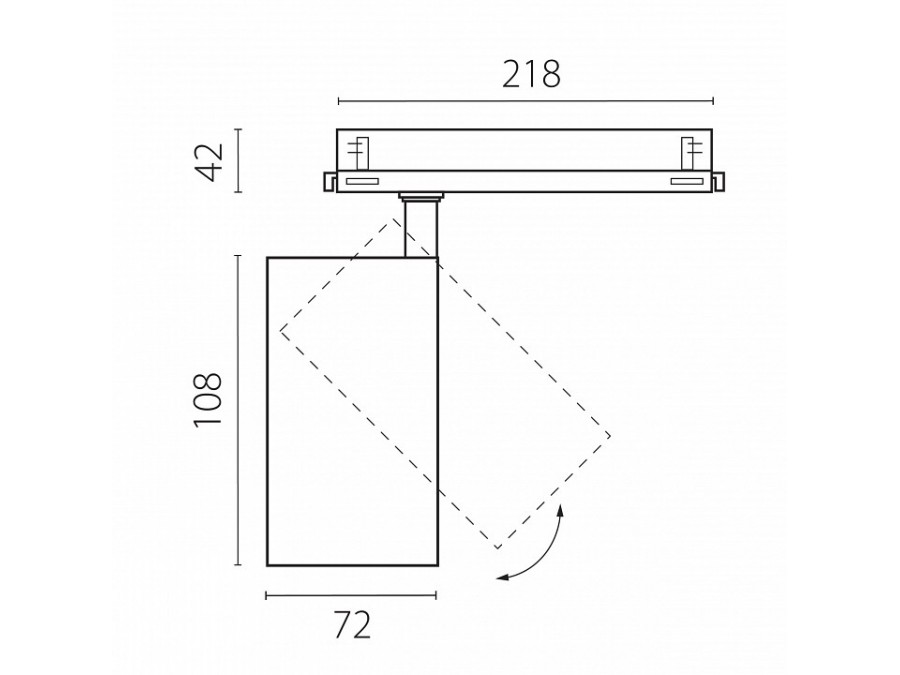 Светильник на штанге Lightstar Alta Base A5246DALI