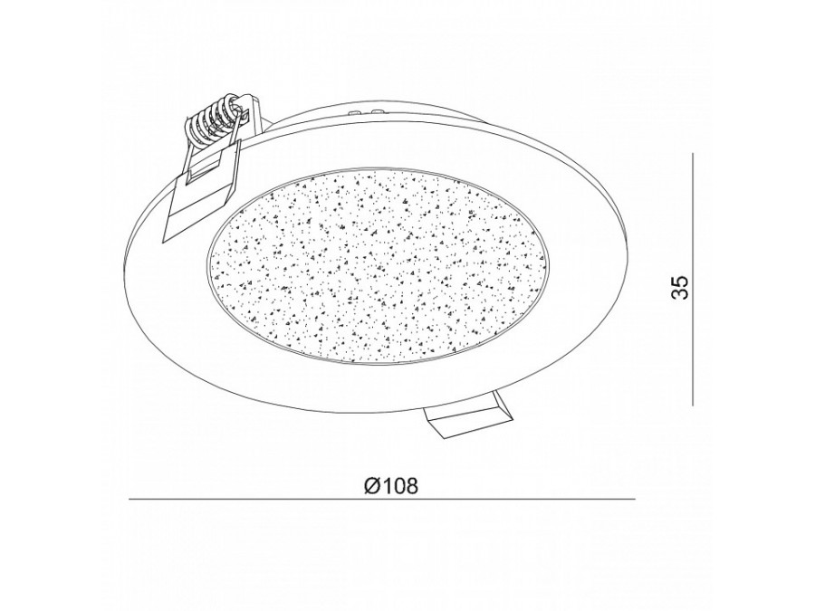 Встраиваемый светильник DeMarkt Стаут 7 702012201