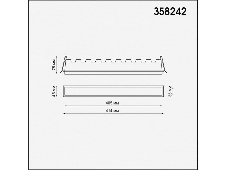 Встраиваемый светильник Novotech Hielo 358242