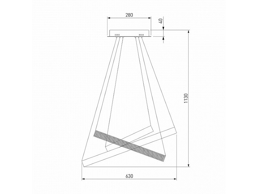 Подвесной светильник Eurosvet Posh 90176/3 хром 80W