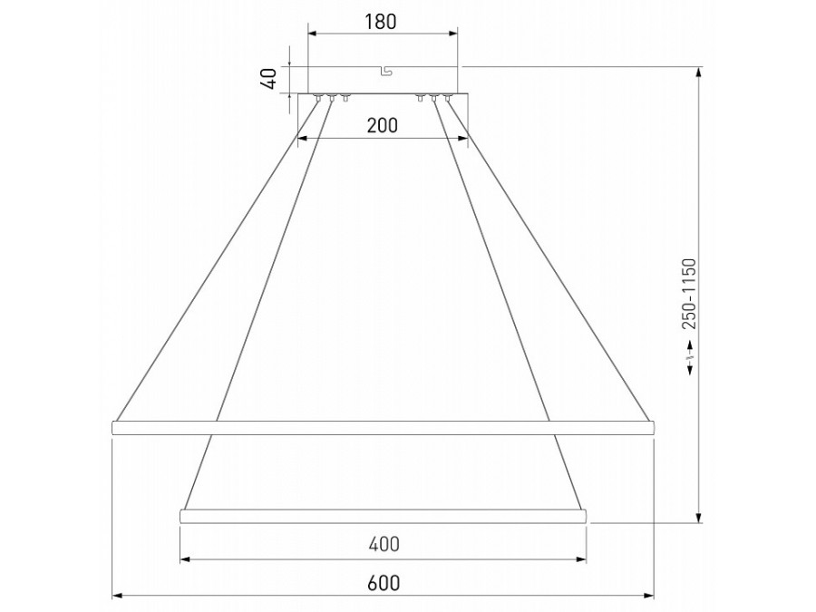 Подвесной светильник Eurosvet Collars 90264/2 белый