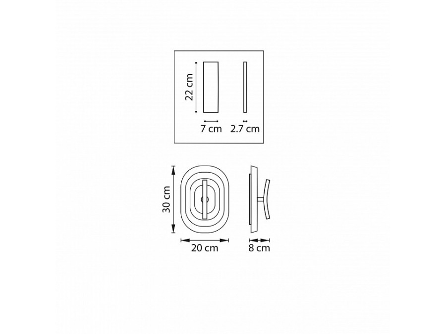 Накладной светильник Lightstar Erica 609646