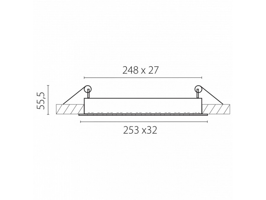 Встраиваемый светильник Lightstar Guarda 080346