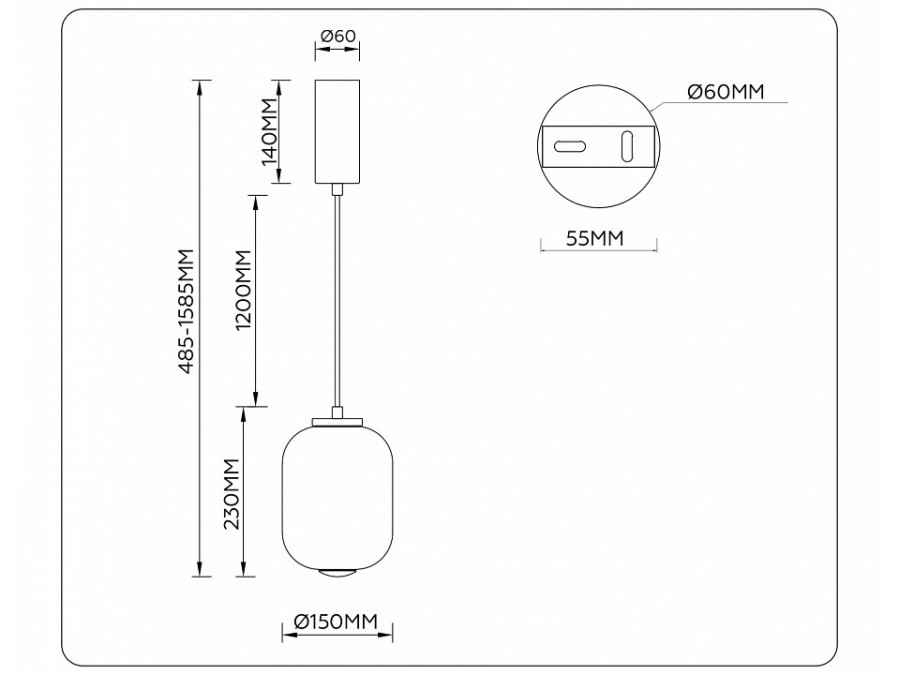 Подвесной светильник Ambrella Light LH LH11031