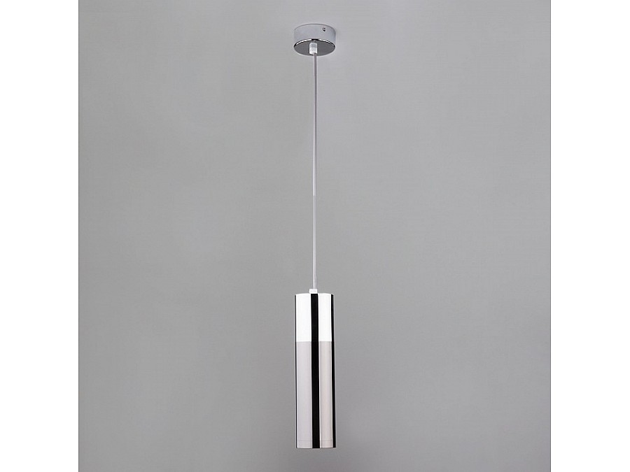 Подвесной светильник Eurosvet Double Topper 50135/1 LED хром/черный жемчуг 12W