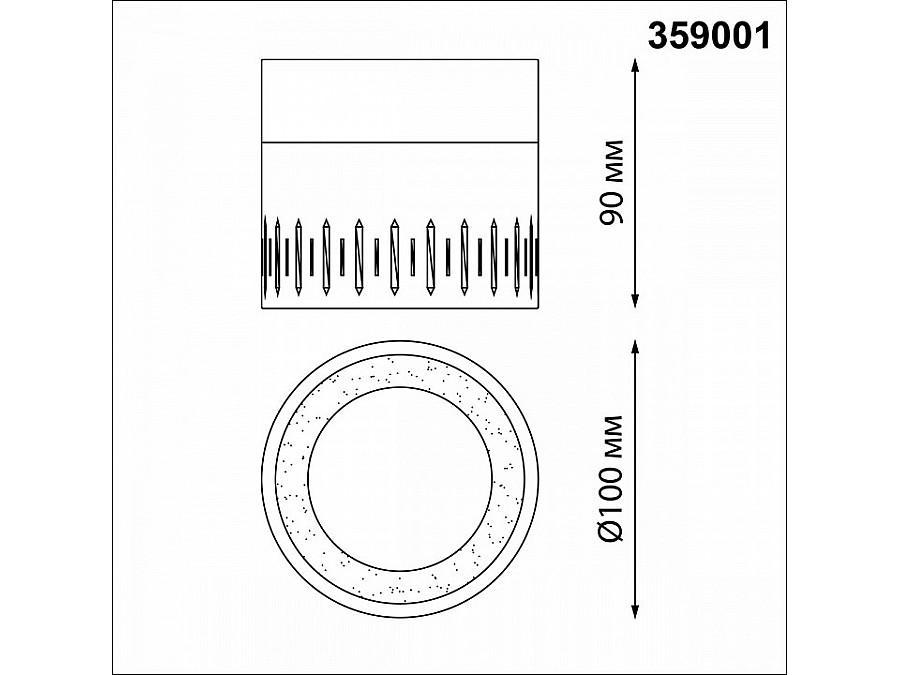 Накладной светильник Novotech Aura 359001