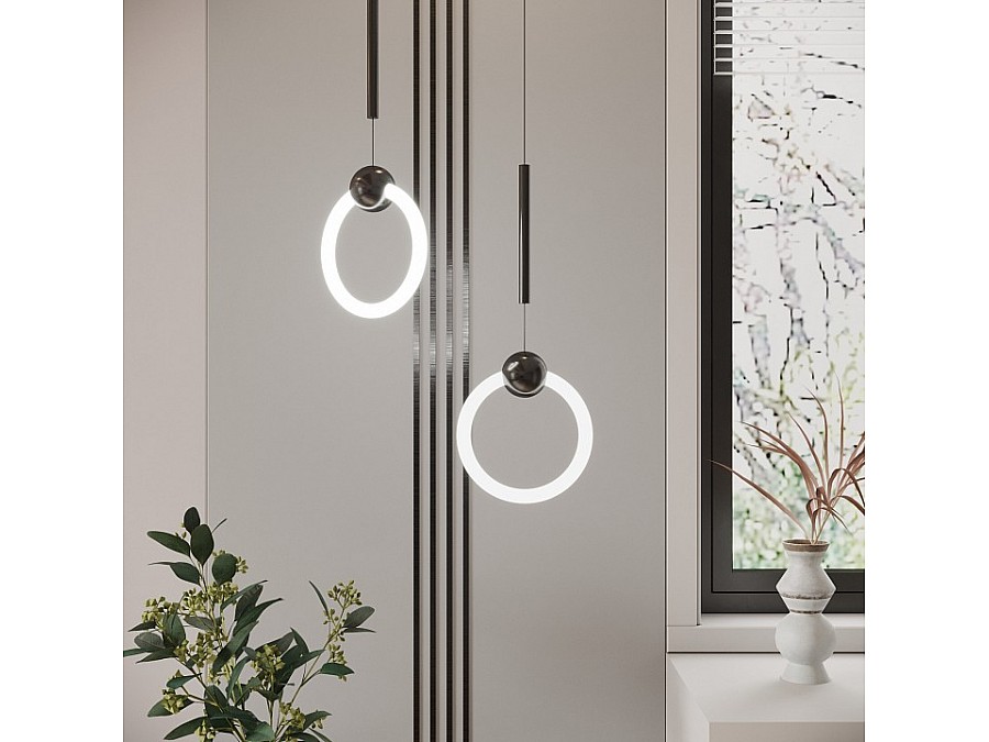 Подвесной светильник Eurosvet Rim 90165/1 черный жемчуг