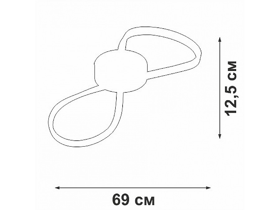 Накладной светильник Vitaluce V3779 V3779-1/1PL