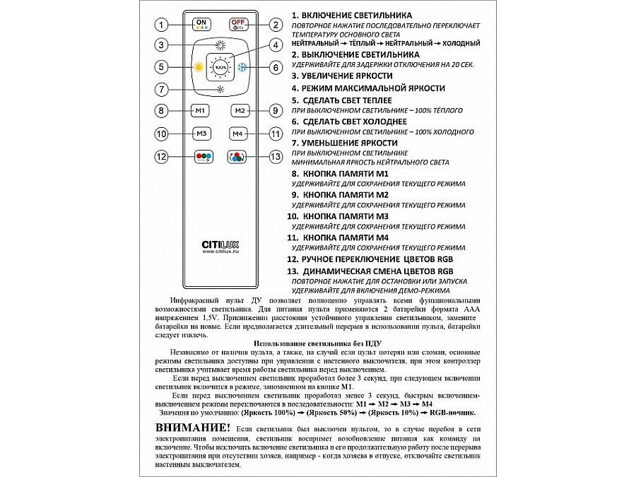 Накладной светильник Citilux Симпла CL714480G