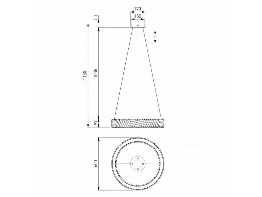 Подвесной светильник Eurosvet Solis 101004 LED