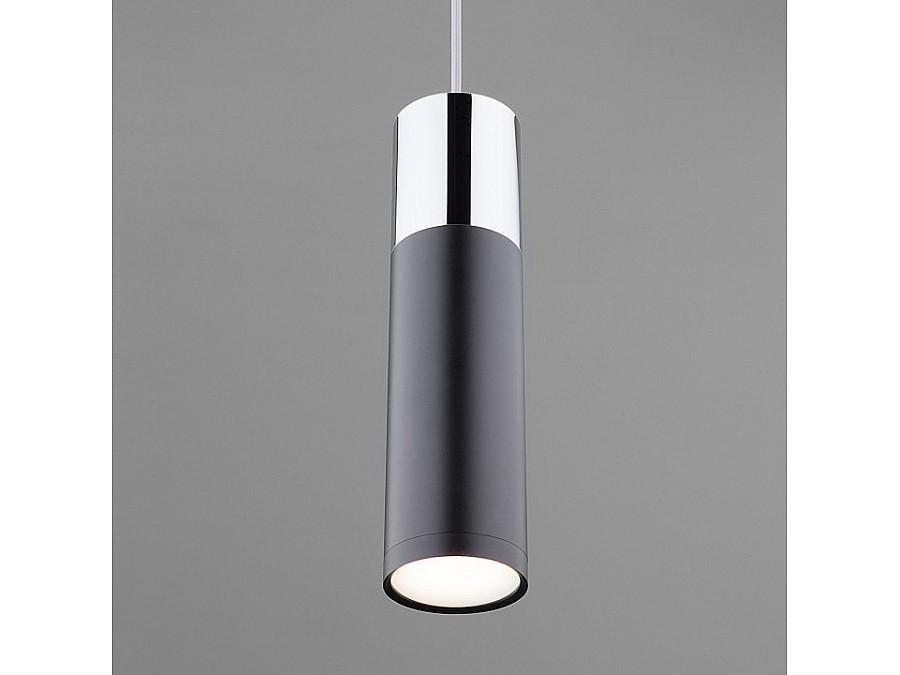 Подвесной светильник Eurosvet Double Topper 50135/1 LED хром/черный 12W