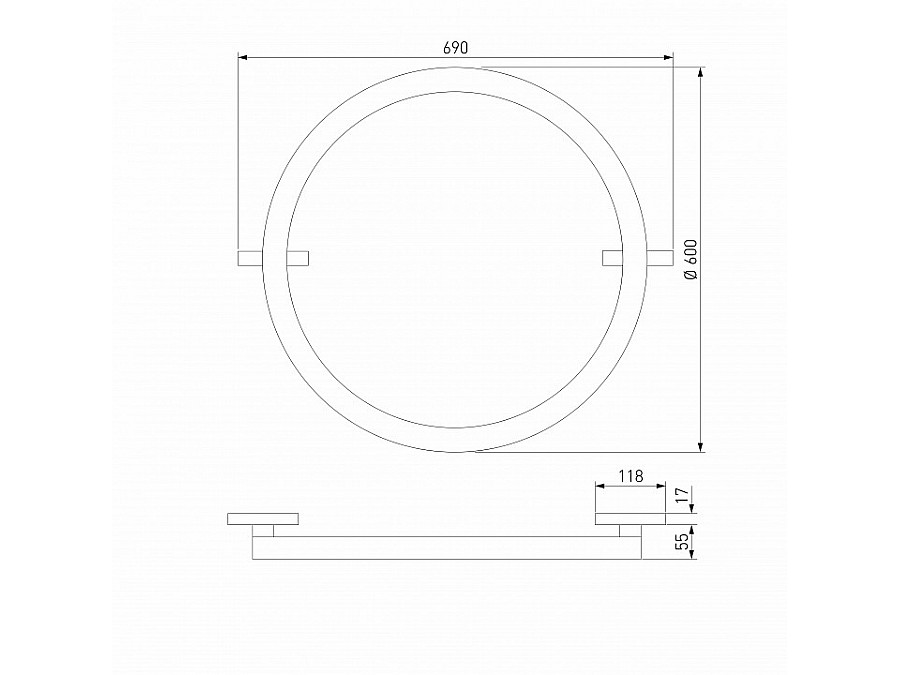 Накладной светильник Elektrostandard Slim Magnetic a068912