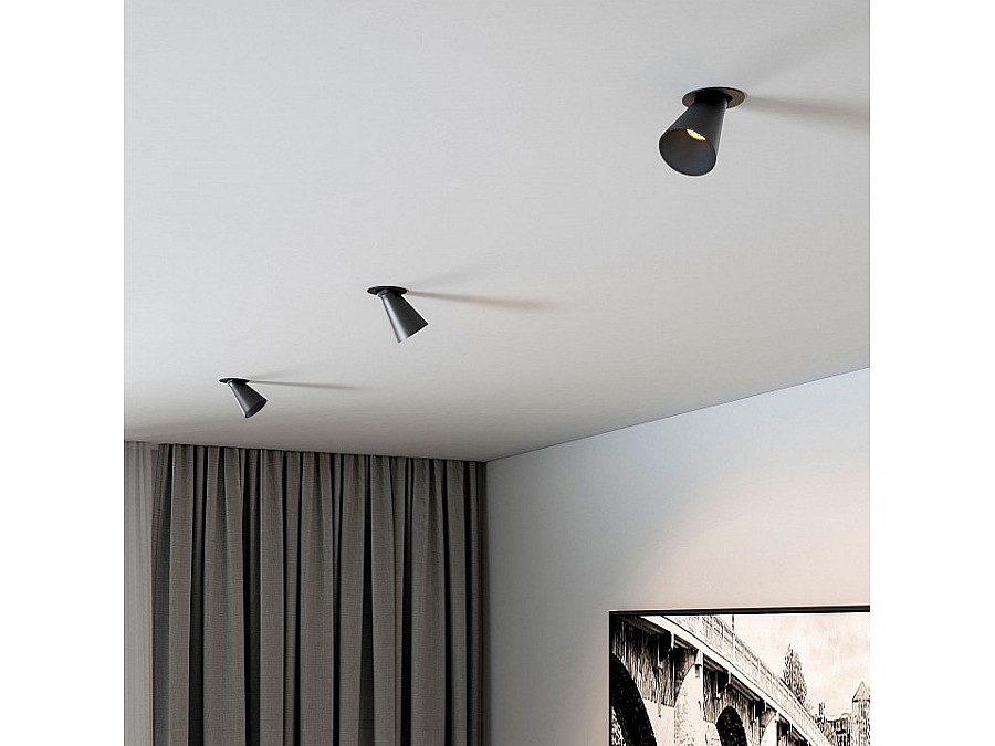 Встраиваемый светильник Elektrostandard Bell 25097/LED 8W 3000K черный