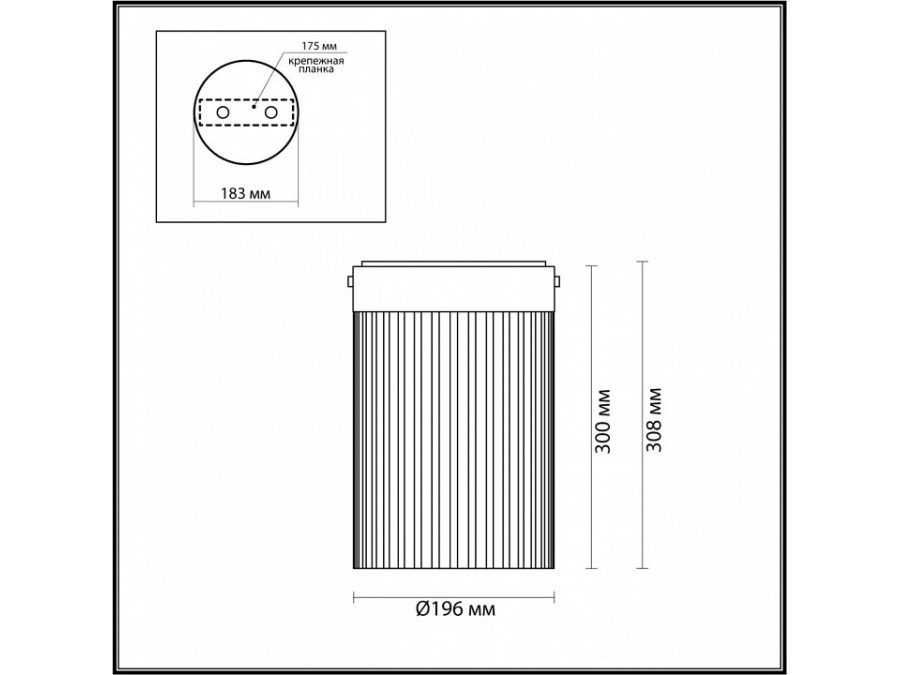Накладной светильник Odeon Light Pillari 5047/15LC