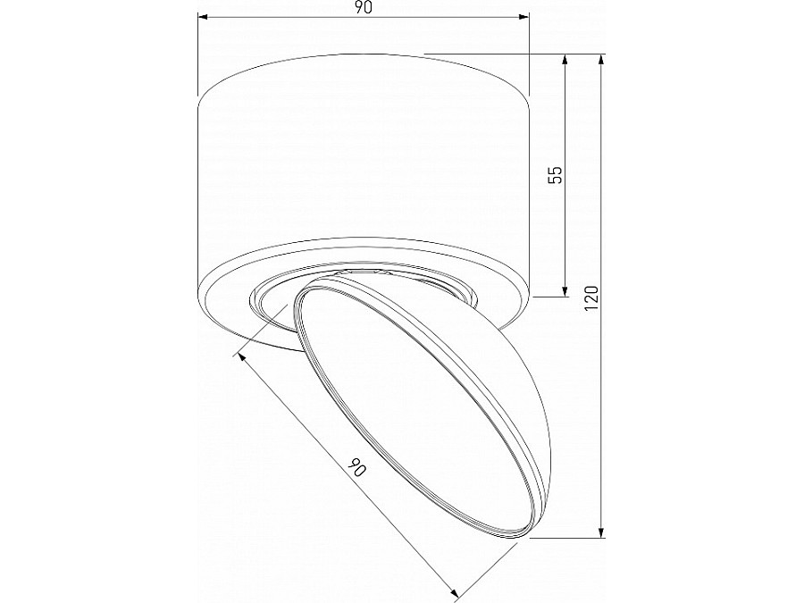 Накладной светильник Elektrostandard Smooth a065460