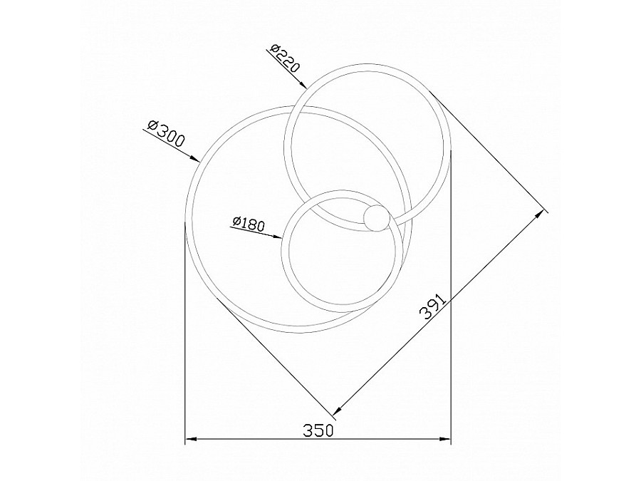 Светильник на штанге Escada Contour 10213/2LED BL White