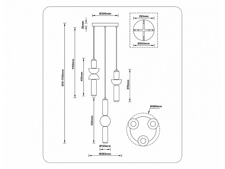 Подвесной светильник Ambrella Light LH LH11026