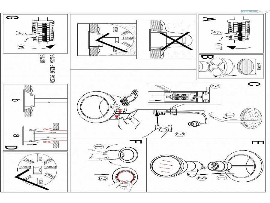 Встраиваемый светильник Eglo Peneto 94237